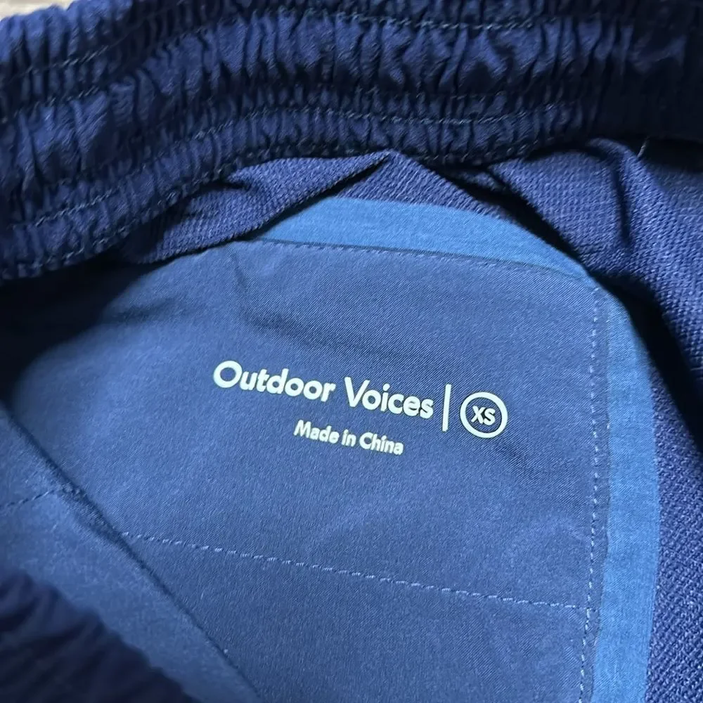 Outdoor Voices RecTrek Navy‎ Blue Hiking Jogger Pants Size XS